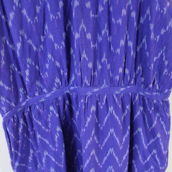 Gap A-line Triangle Cut Out Neckline Dress - Size Large, Majorca Blue, Side Zip - Picture 11 of 15